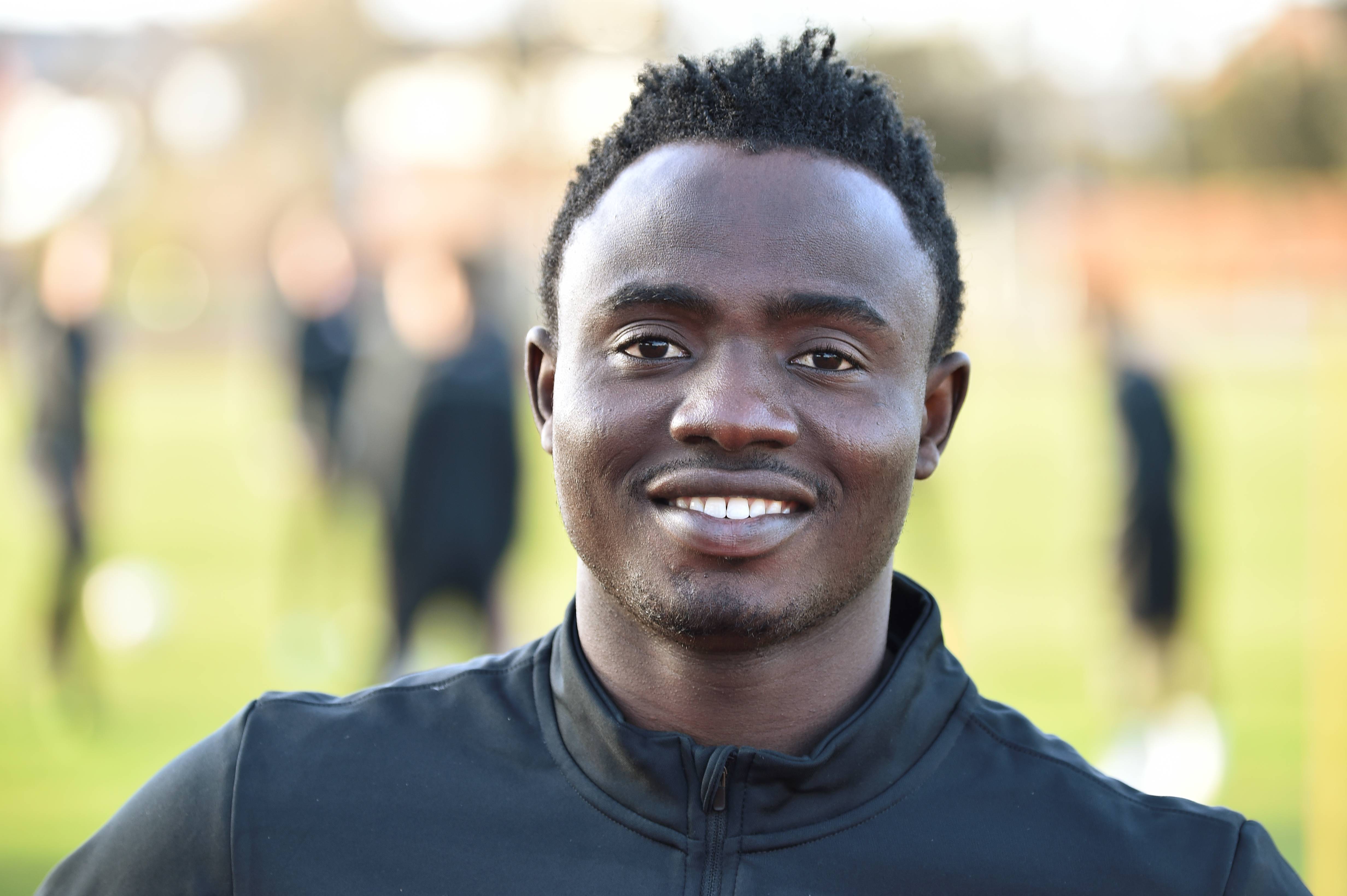 Edafe Egbedi tränar med Prespa Birlik på Heleneholms IP PPPress.se